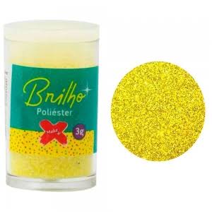 GLITTER POTE AMARELO NEON MAKE+ 3 GR BRILHO