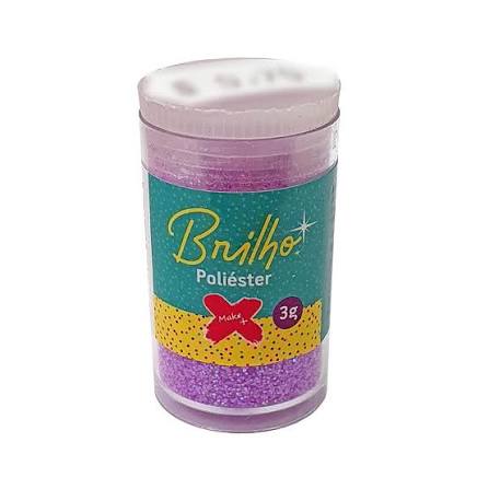 GLITTER POTE LILAS NEON MAKE+ 3 GR BRILHO