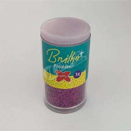 GLITTER POTE ROSA MAKE+ 3 GR BRILHO