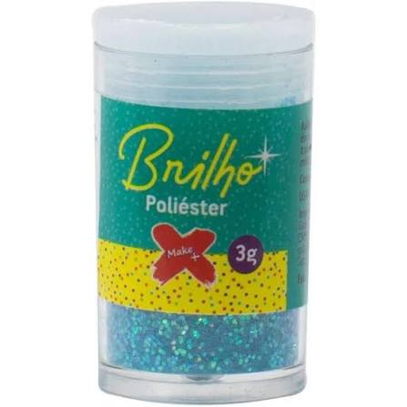 GLITTER POTE VERDE AGUA MAKE+ 3 GR BRILHO