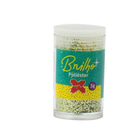 GLITTER POTE VERDE CLARO MAKE+ 3 GR BRILHO