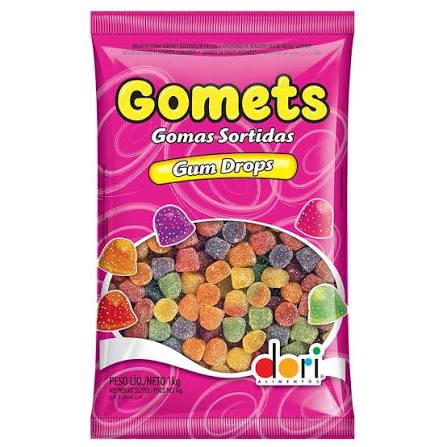 GOMETS GOMAS SORTIDAS GUM DROPS 1KG DORI