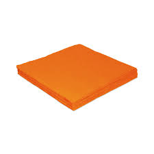 GUARDANAPO 24 CM X 24 CM LARANJA SILVER FESTAS