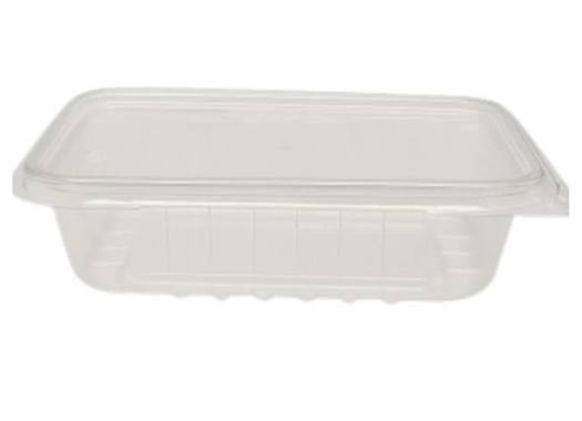 KIT POTE C/ TAMPA RETANGULAR PP 350 ML PLASTILANIA