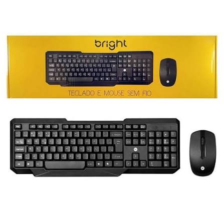 KIT TECLADO+MOUSE+NANO RECEPTOR  - BRIGHT
