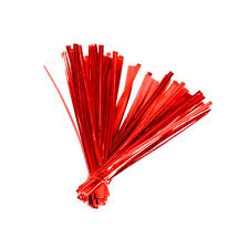 LACRE METALIZADO - VERMELHO 11CM X 4MM SILVER FESTAS