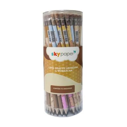LAPIS C/BORRACHA CAPIVARA SKY PAPER