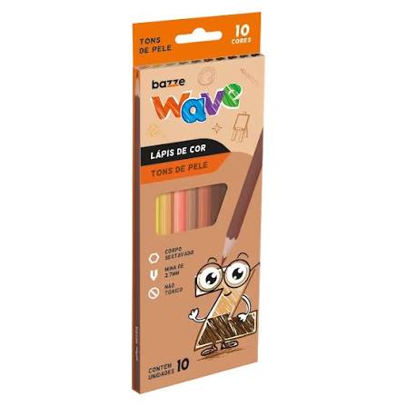 LAPIS COR BAZZE WAVE TONS PELE 10CORES