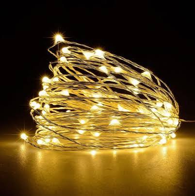 LED LUZ DE FADA LUZ 3M DOURADA