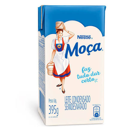 LEITE CONDENSADO MOÇA SEMIDESNATADO 395G