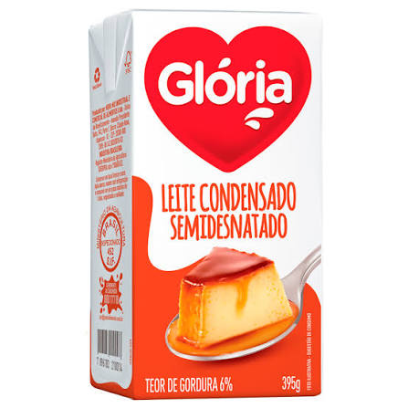 LEITE CONDENSADO SEMI DESNATADO GLORIA 395G