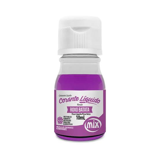 LÍQUIDO - MISTURA DE CORANTES ARTIFICIAIS PARA FINS ALIMENTÍCIOS ROXO BATATA MIX 10ML