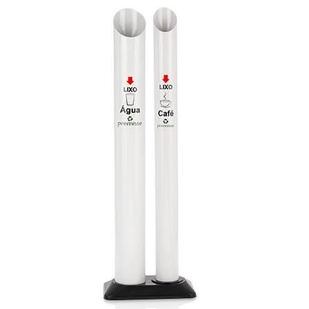 LIXEIRA ECO P/COPO DESC. BASE DUPLA - AGUA/CAFE 1 UND PREMISSE