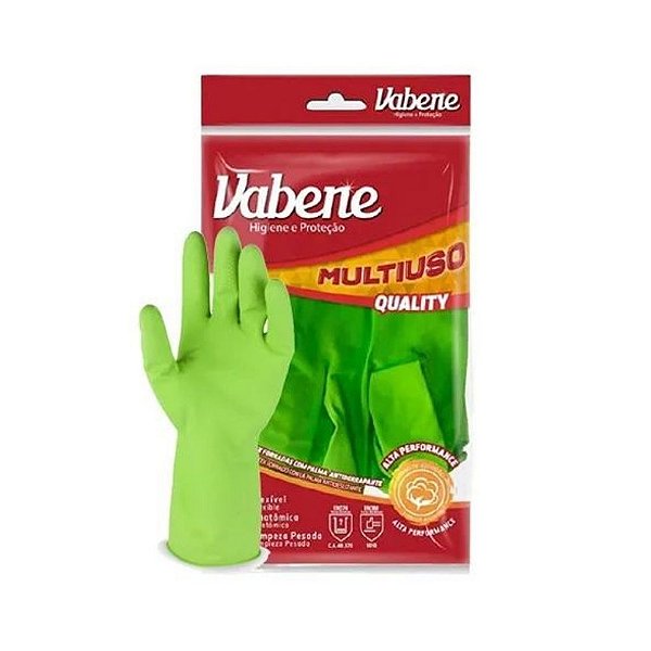 LUVA NITRIL MULT VERDE G -  1 PAR - VABENE