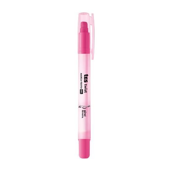 MARCA TEXTO TRIS GEL TWIST ROSA