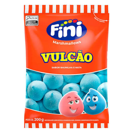 MARSHMALLOW FINI VULCAO AZUL 200G