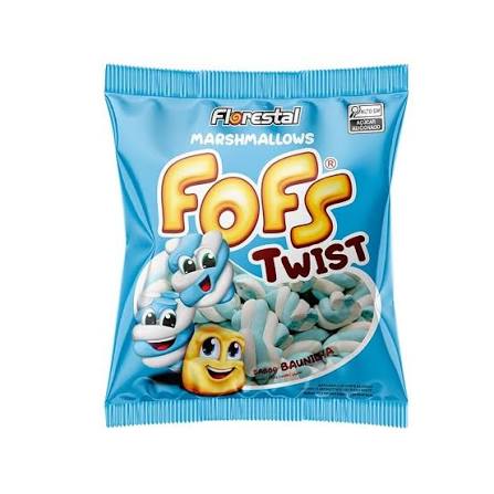 MARSHMALLOW FOFS TWIST AZUL E BRANCO 220G FLORESTAL