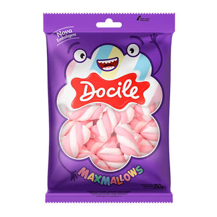 MARSHMALLOW ROSA/BRANCO 250G DOCILE