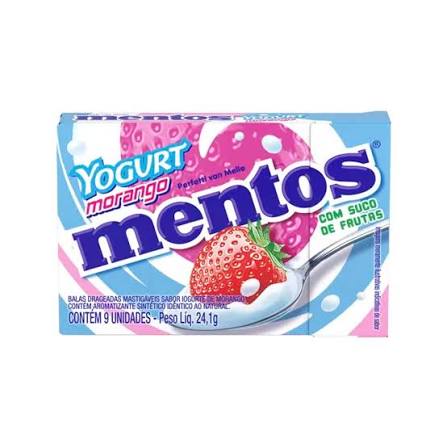 MENTOS SLIM YOGURT MORANGO PERFETTI 24,1G