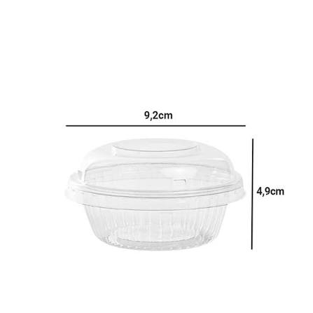 MINI POTE REDONDO C/TAMPA 120ML FIBRAFORM F645