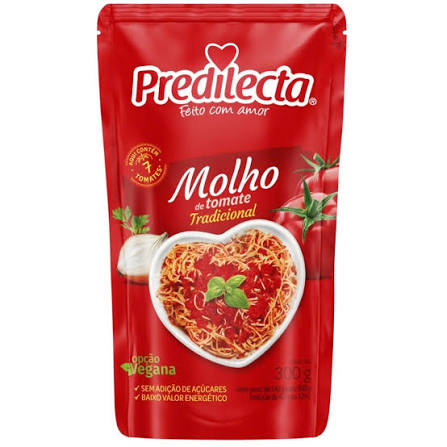MOLHO DE TOMATE REFOGADO 300G PREDILECTA