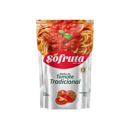 MOLHO DE TOMATE REFOGADO POUCH 300G SO FRUTA