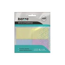 NOTAS AUTOADESIVAS BAZZE 38X50 4X100F SORT POLY