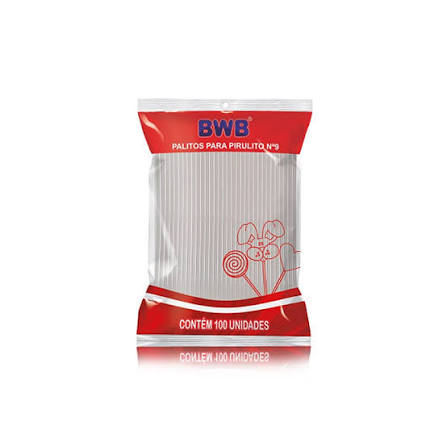 PALITOS P/ PIRULITO PEQUENO BRANCO PCT C/100 UN BWB
