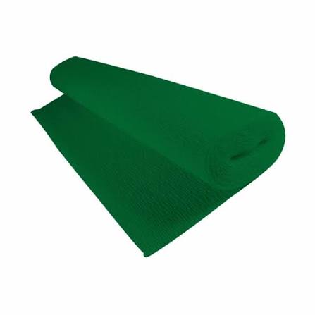 PAPEL CREPOM VERDE BANDEIRA  ART FLOC 48X2MTS
