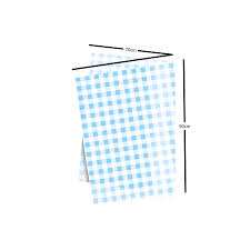 PAPEL DE SEDA 50X70 CM UN XADREZ AZUL