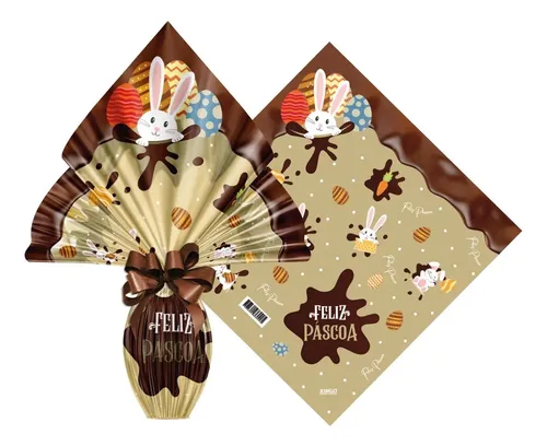 PASCOA PRATIC 34X34CM OURO