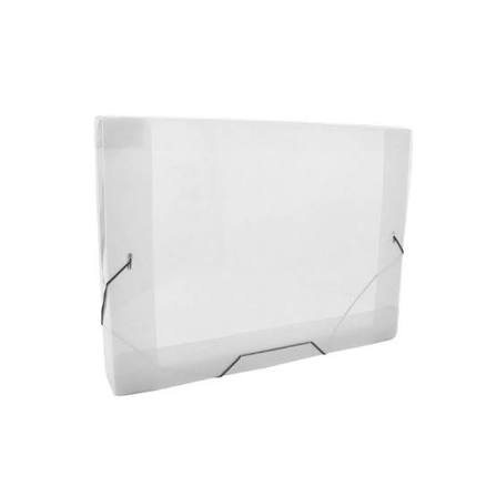 PASTA PVC C/ELASTICO 2CM TRANSPARENTE REF 502