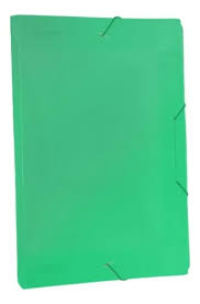PASTA PVC C/ELASTICO 2CM VERDE REF 502