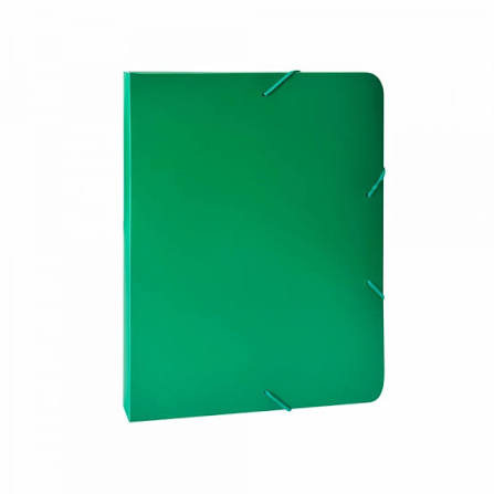 PASTA PVC C/ELASTICO PLASCONY-2,0CM VERDE - A20
