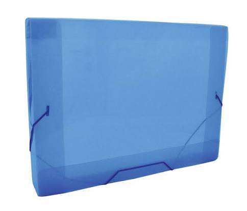 PASTA PVC COM ELASTICO DAC-OFICIO 4CM AZUL REF 504