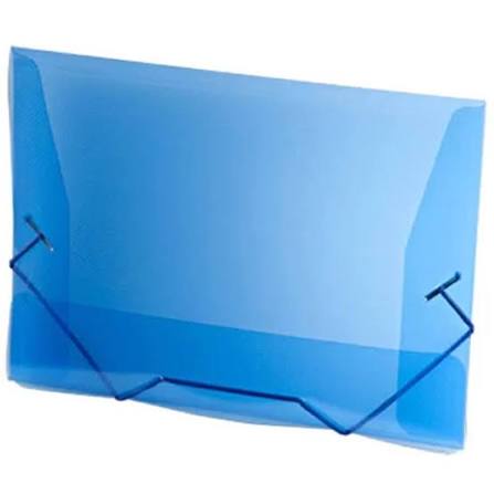 PASTA PVC COM ELASTICO PLASCONY-OFICIO AZUL - A02