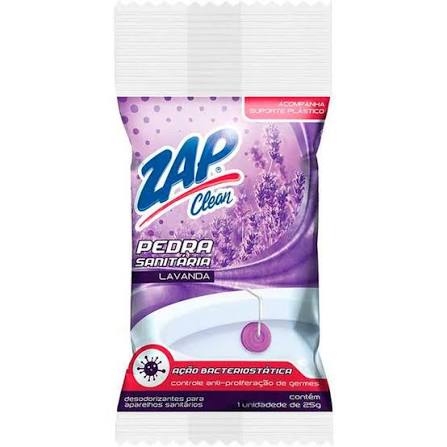 PEDRA SANITARIA ZAP CLEAN 3X1 LAVANDA