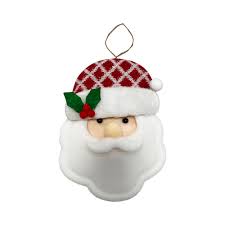 PENDENTE CABECA DE PAPAI NOEL 7CM X 10CM