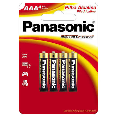 PILHA ALCALINA PALITO AAA 3+1 C/4 PANASONIC
