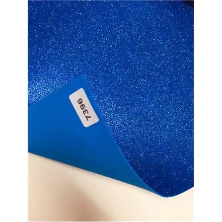 PLACA EVA GLITTER AZUL BRW