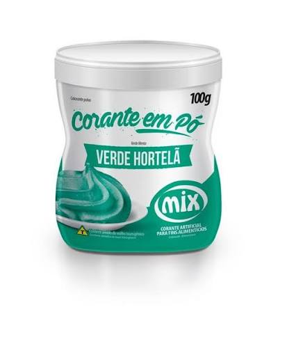 PO - CORANTE ARTIFICIAL PARA FINS ALIMENTÍCIOS VERDE HORTELA MIX 100G
