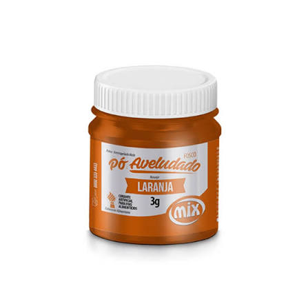PÓ CORANTE ARTIFICIAL PARA FINS ALIMENTÍCIOS LARANJA PÓ FOSCO AVELUDADO 3G MIX