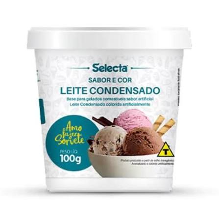 PÓ PARA GELADOS COMESTÍVEIS SABOR ARTIFICIAL LEITE CONDENSADO COLORIDO 100G