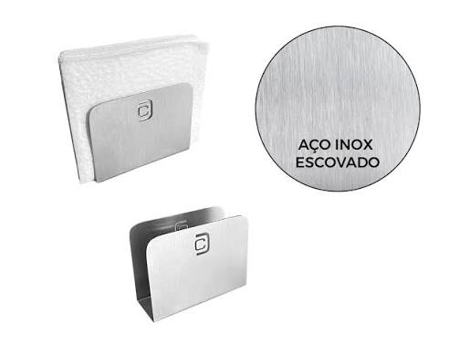 PORTA GUARDANAPO INOX EM CASA TEM