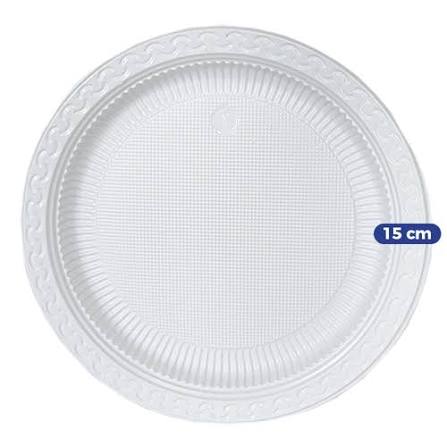 PRATO BRANCO N 15 RASO BIPACK