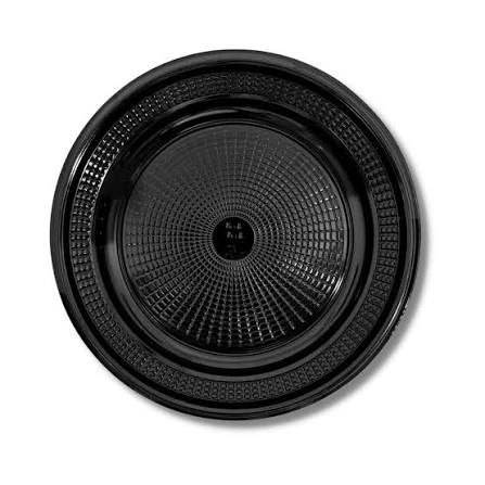 PRATO LANCHE 18CM PRETO TRIK TRIK