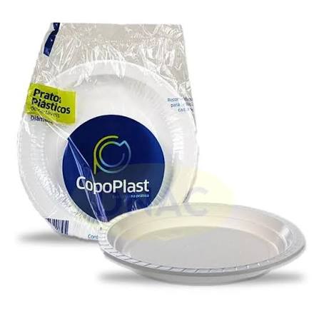 PRATO RASO N15 BRANCO COPOPLAST