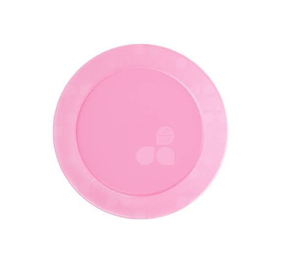 PRATO REDONDO 15CM ROSA NEON STRAWPLAST 339