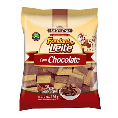 RAPADURINHA DE LEITE 160G FONDANT DACOLONIA
