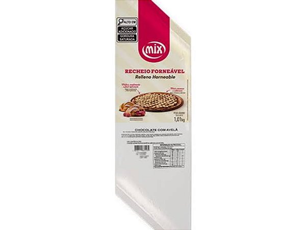 RECHEIO FORNEÁVEL SABOR CHOCOLATE BRANCO 1,010KG MIX